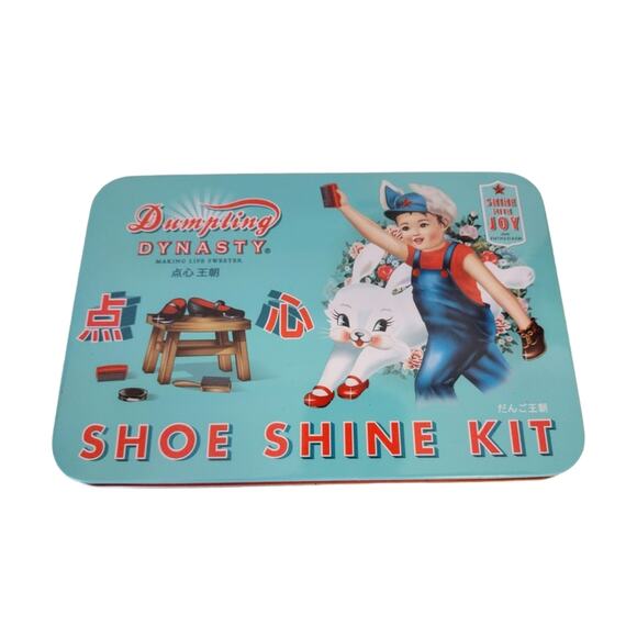 Dumpling Dynasty Shoe Shine Kit Tin Set - Picture 2 of 4
